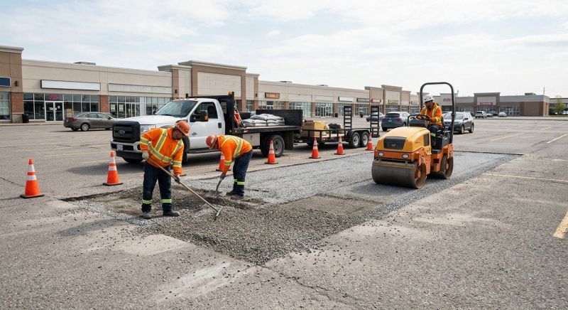 Parking Lot Gravel Repair in Lawrenceville, GA