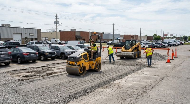 Parking Lot Leveling in Lawrenceville, GA