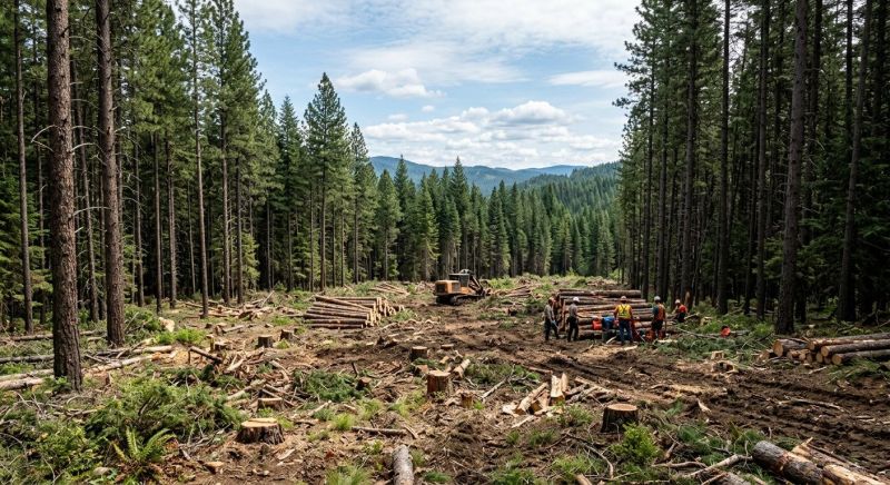 Pine Tree Clearing in Marietta, GA